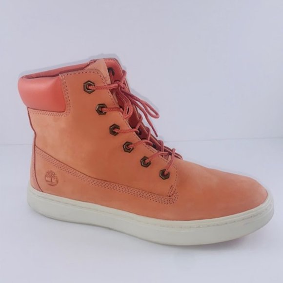 TIMBERLAND WOMEN'S NEWPORT BAY OXFORD LIGHT ORANGE - Picture 1 of 12